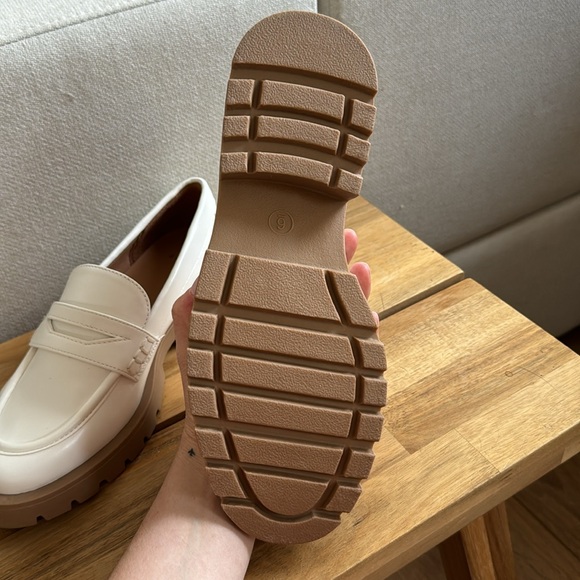 White Chunky Loafers - Picture 4 of 5